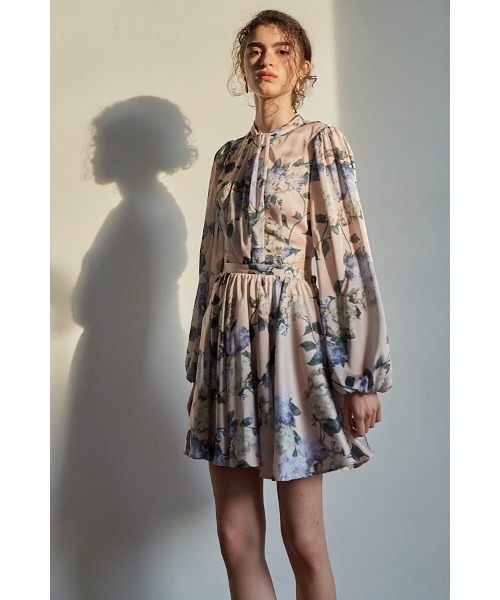 Estella.K(エステラケー)の「Rosabelle Dress フラワーフレアーミニドレス(ワンピース・レディース・ホワイト系/ベージュ系・FREE)」の15枚目の写真