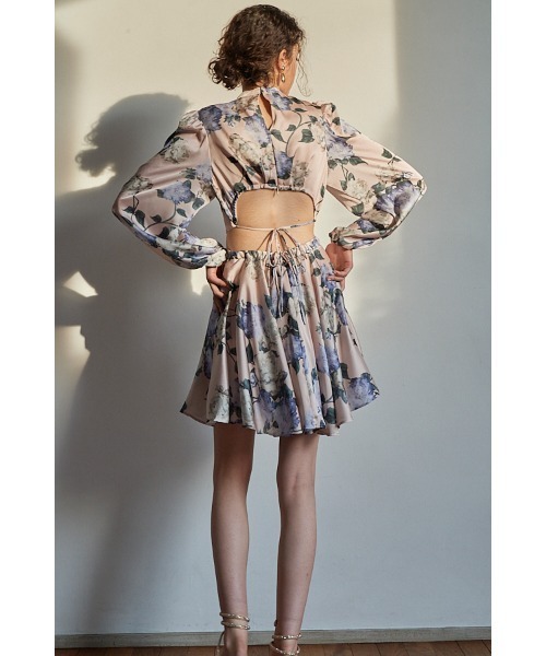 Estella.K(エステラケー)の「Rosabelle Dress フラワーフレアーミニドレス(ワンピース・レディース・ホワイト系/ベージュ系・FREE)」の16枚目の写真
