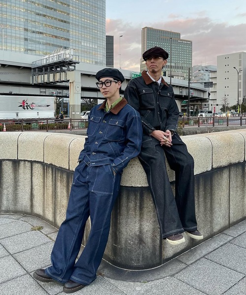 【MandO】リジットデニムベイカーパンツ/セットアップ着用可