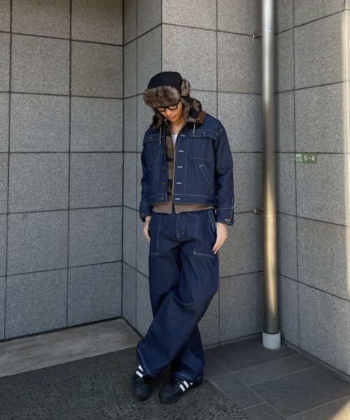 MandO リジットデニムベイカーパンツ MandO（nemne store） ジーンズ 「MandO」リジットデニム