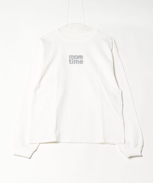 Per sist ence(パーシエンス)の「天竺ロゴワッペンロンT(Tシャツ/カットソー・レディース・チャコールグレー/ブラック/オフホワイト/ブルー・FREE)」の8枚目の写真