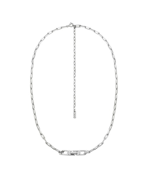 国内直営【DIESEL】dl1364 silver jewel チェーンネックレス ユニセックス ネックレス DL1364（ネックレス）｜DIESEL