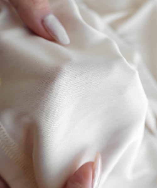 Freesia by andme（フリージアバイアンドミー）の「ワッシャー加工ティアードロングスカート（スカート・レディース・オフホワイト/ピンク/アイボリー/ブラック・M/L）」の15枚目の写真