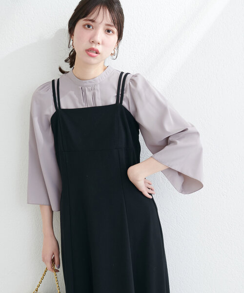 natural couture(ナチュラルクチュール)の「メタルチャーム付き7分袖ブラウス(シャツ/ブラウス・レディース・ブルー/オフホワイト/グレー/ネイビー・FREE)」の11枚目の写真