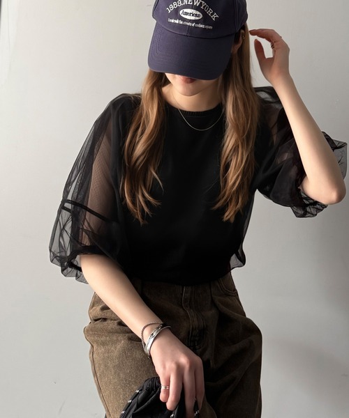 tシャツ ランタンスリーブチュール重ねプルオーバー レディース 楽天市場】【 クラシカルエルフ classical elf 】 tシャツ