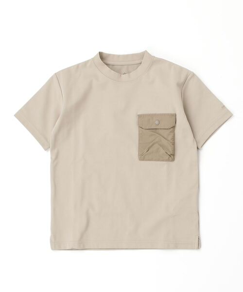 Snow Peak（スノーピーク）の「Kids Insect Shield T-Shirt キッズ 子供服 Tシャツ（Tシャツ/カットソー・キッズ・チャコールグレー/ベージュ/オリーブ・110cm/95cm/125cm/140cm）」の2枚目の写真
