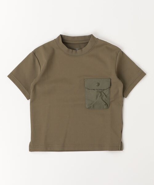 Snow Peak（スノーピーク）の「Kids Insect Shield T-Shirt キッズ 子供服 Tシャツ（Tシャツ/カットソー・キッズ・チャコールグレー/ベージュ/オリーブ・110cm/95cm/125cm/140cm）」の3枚目の写真