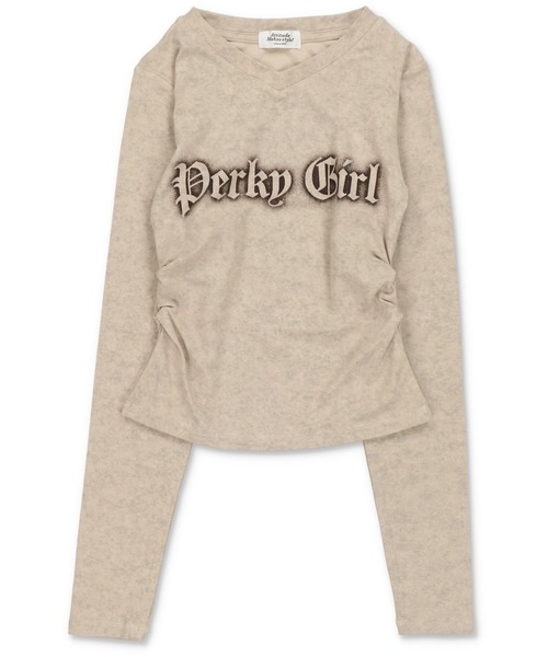 SPINNS（スピンズ）の「長袖カットソー/ロンT/PERKY（Tシャツ/カットソー・レディース・カーキ/アイボリー/チャコール/ブラウン・ONESIZE）」の20枚目の写真