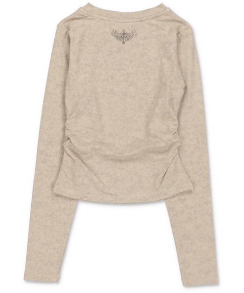 SPINNS（スピンズ）の「長袖カットソー/ロンT/PERKY（Tシャツ/カットソー・レディース・カーキ/アイボリー/チャコール/ブラウン・ONESIZE）」の21枚目の写真