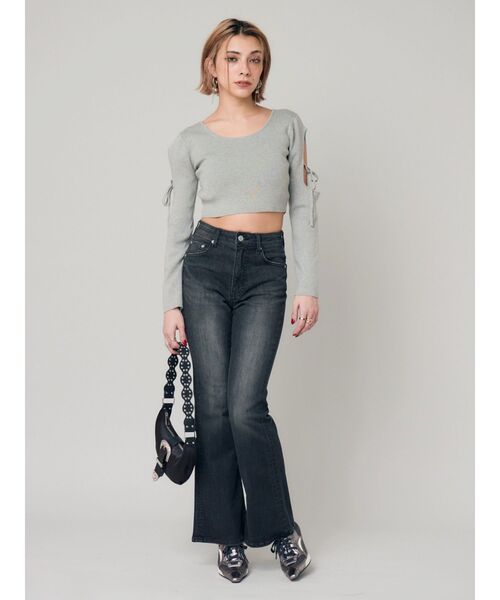 EVRIS（エヴリス）の「バックルデザインナイロンショルダーBAG（ショルダーバッグ・レディース・ブラック/ピンク/ホワイト・FREE）」の7枚目の写真