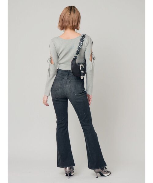 EVRIS（エヴリス）の「バックルデザインナイロンショルダーBAG（ショルダーバッグ・レディース・ブラック/ピンク/ホワイト・FREE）」の8枚目の写真