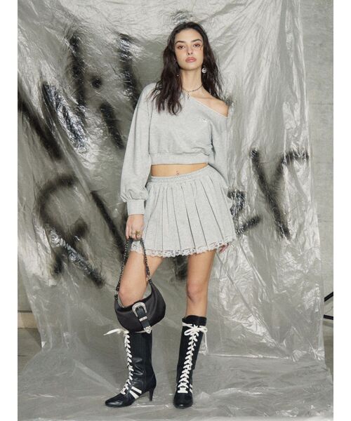 EVRIS（エヴリス）の「バックルデザインナイロンショルダーBAG（ショルダーバッグ・レディース・ブラック/ピンク/ホワイト・FREE）」の13枚目の写真