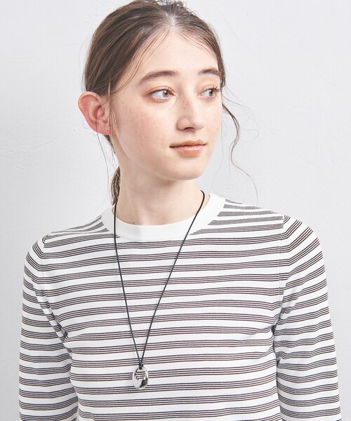 UNITED ARROWS(ユナイテッドアローズ)の「エッグシェイプコードネックレス(ネックレス・レディース・シルバー/ゴールド・FREE)」の4枚目の写真