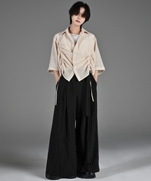ADRER（アドラー）の「two tuck belt "hakama" wide slacks / ツータックベルト“ハカマ”ワイドスラックス（スラックス）」