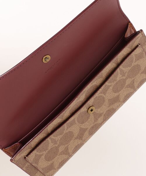 COACH ミラ シグネチャーキャンバス ロングフラップウォレット ミラ ロング フラップ ウォレット・シグネチャー キャンバス