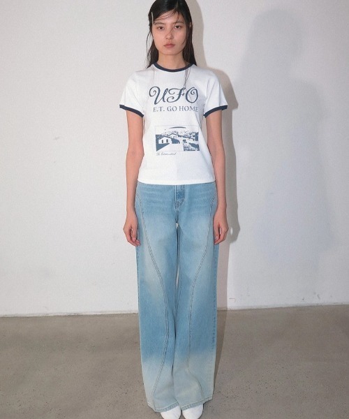 Kijun(キジュン)の「Kijun/キジュン UFO T-Shirt Tシャツ(Tシャツ/カットソー・レディース・オフホワイト/ライトベージュ・L/M/S)」の10枚目の写真