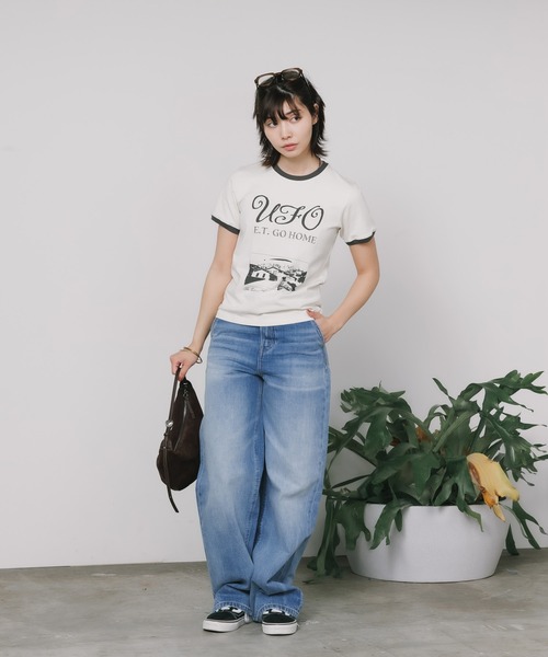 Kijun(キジュン)の「Kijun/キジュン UFO T-Shirt Tシャツ(Tシャツ/カットソー・レディース・オフホワイト/ライトベージュ・L/M/S)」の20枚目の写真
