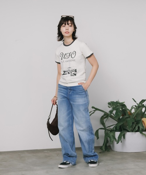 Kijun(キジュン)の「Kijun/キジュン UFO T-Shirt Tシャツ(Tシャツ/カットソー・レディース・オフホワイト/ライトベージュ・L/M/S)」の21枚目の写真