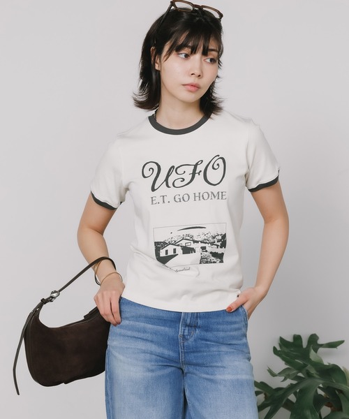 Kijun(キジュン)の「Kijun/キジュン UFO T-Shirt Tシャツ(Tシャツ/カットソー・レディース・オフホワイト/ライトベージュ・L/M/S)」の16枚目の写真