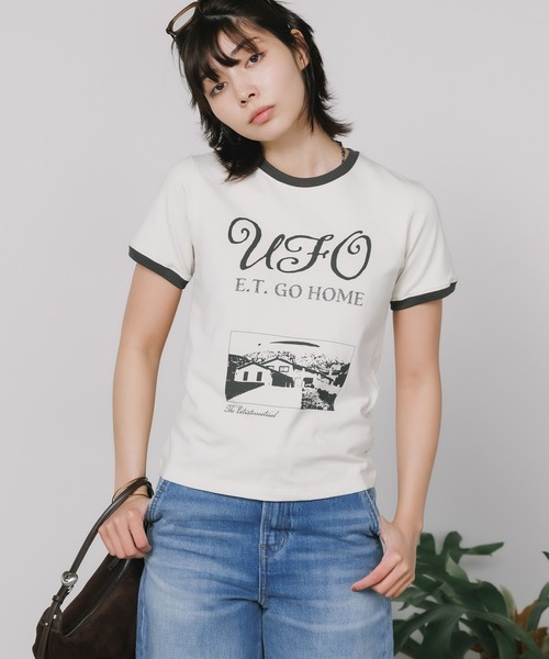 Kijun(キジュン)の「Kijun/キジュン UFO T-Shirt Tシャツ(Tシャツ/カットソー・レディース・オフホワイト/ライトベージュ・L/M/S)」の15枚目の写真