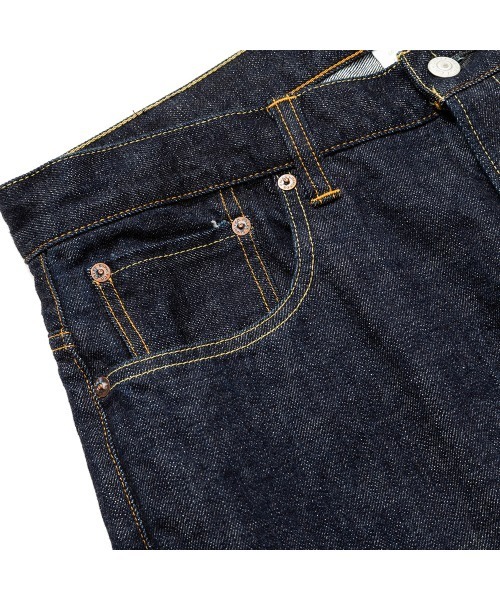 CALEE（キャリー）の「VINTAGE REPRODUCT TAPERED DENIM PANTS ＜OW＞（デニムパンツ・メンズ・インディゴブルー・30 inch/32inch/34inch/36inch/38inch/40inch/42inch）」の4枚目の写真