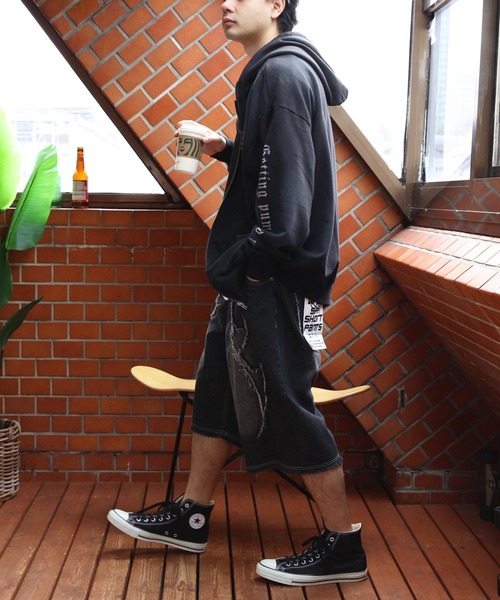 ８(eight)（エイト）の「スプレー加工ジップパーカー（パーカー・メンズ・ブラウン/ブラック/ブルー・MEDIUM/LARGE）」の20枚目の写真