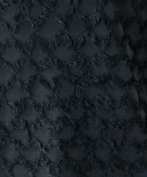 SOTT（ソット）の「Fringe bestand camisole　フリンジベスト＋キャミソール2点SET（アンサンブル・レディース・ブラック/アイボリー・FREE）」の5枚目の写真