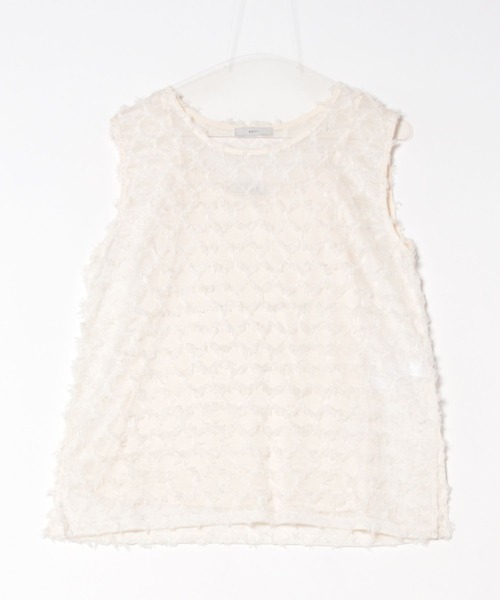 SOTT（ソット）の「Fringe bestand camisole　フリンジベスト＋キャミソール2点SET（アンサンブル・レディース・ブラック/アイボリー・FREE）」の19枚目の写真