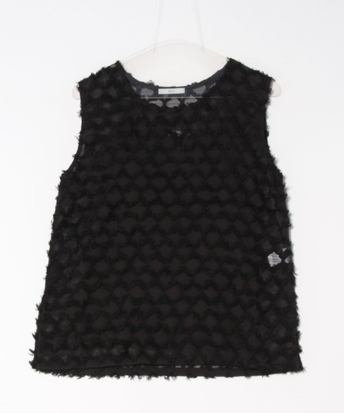 SOTT（ソット）の「Fringe bestand camisole　フリンジベスト＋キャミソール2点SET（アンサンブル・レディース・ブラック/アイボリー・FREE）」の21枚目の写真