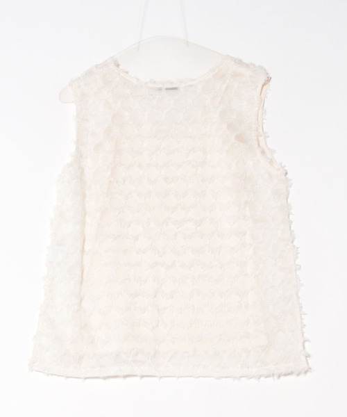 SOTT（ソット）の「Fringe bestand camisole　フリンジベスト＋キャミソール2点SET（アンサンブル・レディース・ブラック/アイボリー・FREE）」の22枚目の写真
