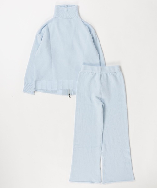 Mela(メラ)の「【セットアップ】ジップパーカー × ワイドパンツ(セットアップ・レディース・ブルー/ブラック/パープル/ホワイト/グレー・FREE)」の22枚目の写真