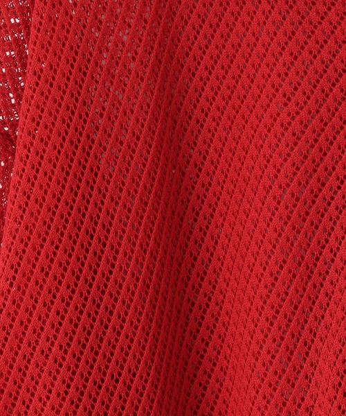 LOWRYS FARM（ローリーズファーム）の「メッシュニットカーディガンＳＳ　 451350（カーディガン/ボレロ・メンズ・レッド/イエロー/グレー/ブラック・FREE）」の18枚目の写真