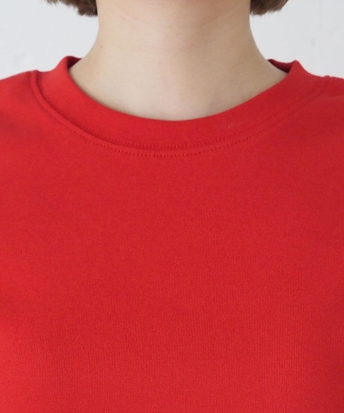 tiptop(ティップトップ)の「【選べる2サイズ】綿100%フライスTシャツ(Tシャツ/カットソー・レディース・ブラック/ピンク系その他/ホワイト系その他/レッド/オフホワイト/ホワイト系その他2/ブラック系その他/ブラウン/ホワイト系その他3・S/M)」の10枚目の写真