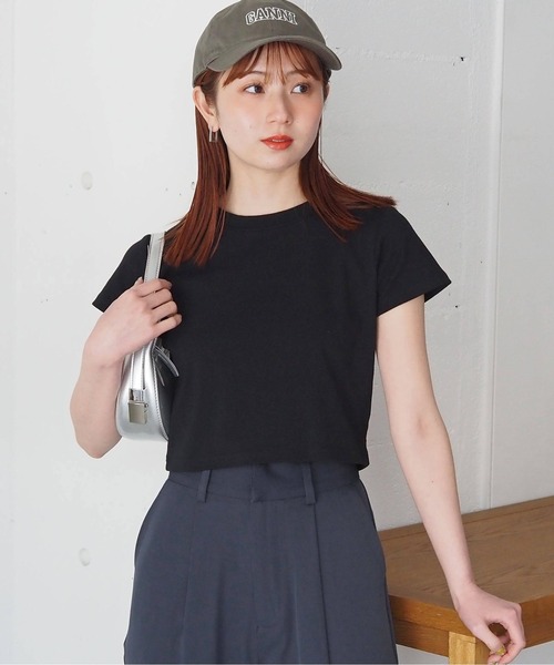 tiptop(ティップトップ)の「【選べる2サイズ】綿100%フライスTシャツ(Tシャツ/カットソー・レディース・ブラック/ピンク系その他/ホワイト系その他/レッド/オフホワイト/ホワイト系その他2/ブラック系その他/ブラウン/ホワイト系その他3・S/M)」の19枚目の写真
