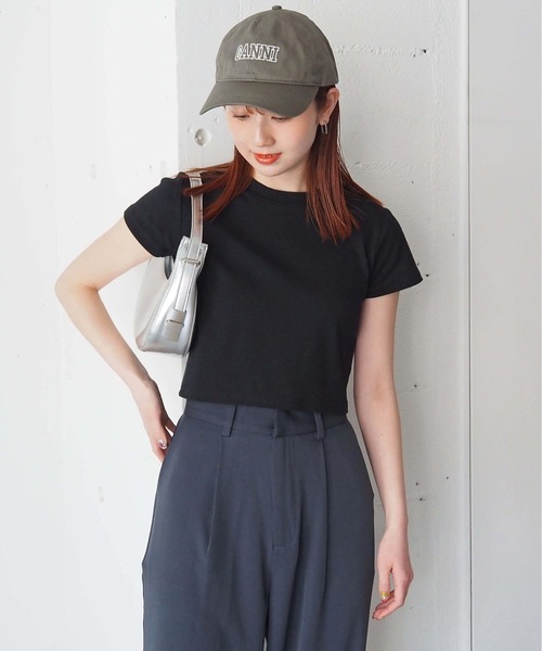 tiptop(ティップトップ)の「【選べる2サイズ】綿100%フライスTシャツ(Tシャツ/カットソー・レディース・ブラック/ピンク系その他/ホワイト系その他/レッド/オフホワイト/ホワイト系その他2/ブラック系その他/ブラウン/ホワイト系その他3・S/M)」の21枚目の写真