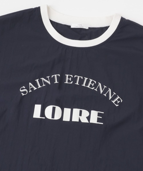 ITEMS URBANRESEARCH（アイテムズ アーバンリサーチ）の「ロゴハンソデナイロンプルオーバー（Tシャツ/カットソー・レディース・ベージュ/ネイビー/オフホワイト・FREE）」の19枚目の写真