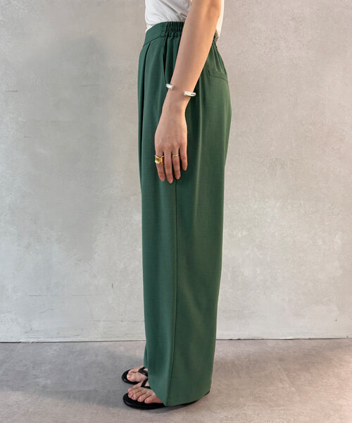 DouDou(ドゥドゥ)の「接触冷感ワイドパンツ(その他パンツ・レディース・チャコールグレー/グリーン/ベージュ/ブラック・FREE)」の13枚目の写真