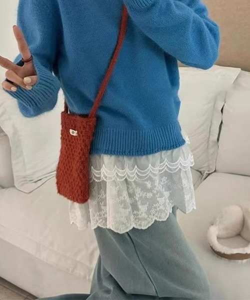 gossip!ロサンゼルス(ゴシップロサンゼルス)の「ヴィンテージ風 レースレイヤードスカート(スカート・レディース・ホワイト・FREE)」の7枚目の写真