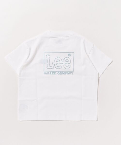 Lee（リー）の「Lee/リー【110-150cm】【親子コーデ】キッズ ベストセラー バックプリントTシャツ/半袖Tシャツ/ロゴTシャツ（Tシャツ/カットソー・キッズ・ブラック系その他/ホワイト系その他/ホワイト/ブラック/ピンク/チャコールグレー・110/120/130/140/150）」の21枚目の写真