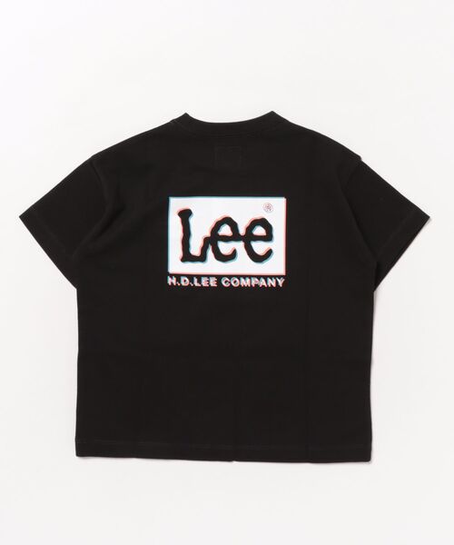 Lee（リー）の「Lee/リー【110-150cm】【親子コーデ】キッズ ベストセラー バックプリントTシャツ/半袖Tシャツ/ロゴTシャツ（Tシャツ/カットソー・キッズ・ブラック系その他/ホワイト系その他/ホワイト/ブラック/ピンク/チャコールグレー・110/120/130/140/150）」の19枚目の写真
