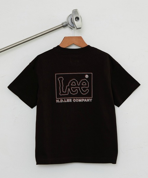 Lee（リー）の「Lee/リー【110-150cm】【親子コーデ】キッズ ベストセラー バックプリントTシャツ/半袖Tシャツ/ロゴTシャツ（Tシャツ/カットソー・キッズ・ブラック系その他/ホワイト系その他/ホワイト/ブラック/ピンク/チャコールグレー・110/120/130/140/150）」の5枚目の写真