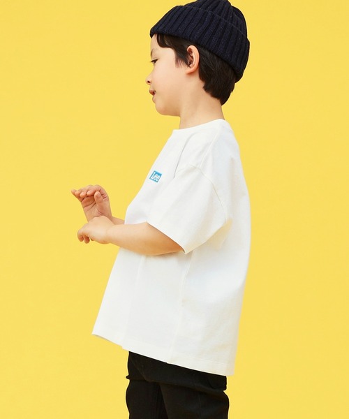 Lee（リー）の「Lee/リー【110-150cm】【親子コーデ】キッズ ベストセラー バックプリントTシャツ/半袖Tシャツ/ロゴTシャツ（Tシャツ/カットソー・キッズ・ブラック系その他/ホワイト系その他/ホワイト/ブラック/ピンク/チャコールグレー・110/120/130/140/150）」の15枚目の写真