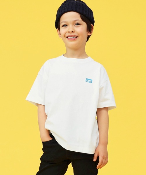 Lee（リー）の「Lee/リー【110-150cm】【親子コーデ】キッズ ベストセラー バックプリントTシャツ/半袖Tシャツ/ロゴTシャツ（Tシャツ/カットソー・キッズ・ブラック系その他/ホワイト系その他/ホワイト/ブラック/ピンク/チャコールグレー・110/120/130/140/150）」の18枚目の写真