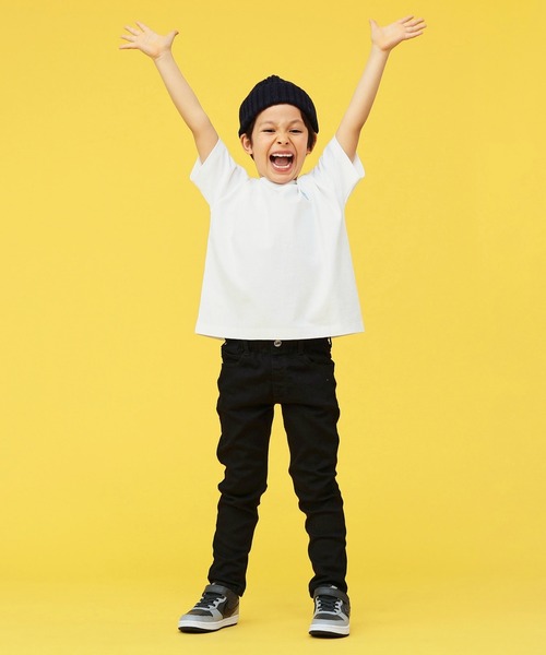 Lee（リー）の「Lee/リー【110-150cm】【親子コーデ】キッズ ベストセラー バックプリントTシャツ/半袖Tシャツ/ロゴTシャツ（Tシャツ/カットソー・キッズ・ブラック系その他/ホワイト系その他/ホワイト/ブラック/ピンク/チャコールグレー・110/120/130/140/150）」の14枚目の写真