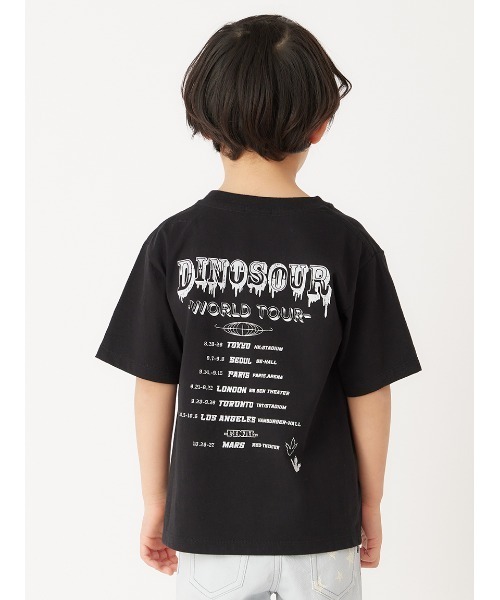 HAKKA KIDS（ハッカキッズ）の「恐竜ツアープリントTシャツ（Tシャツ/カットソー・キッズ・イエロー/ブラック・130cm/110cm/120cm/100cm）」の3枚目の写真
