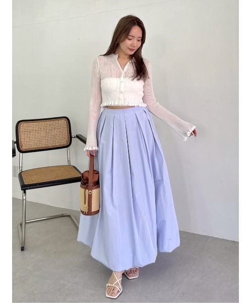 新品♡フレイアイディー　ドライタッチセミシアーカーディガン　ウォッシャブル ドライタッチセミシアーカーディガン／ウォッシャブル
