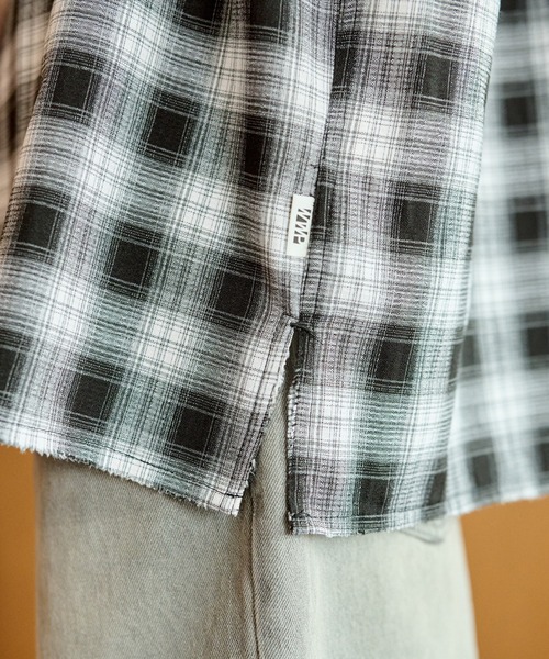 カットオフチェックオーバーシャツ - LASUD - LASUD｜YAMADAYA STORE