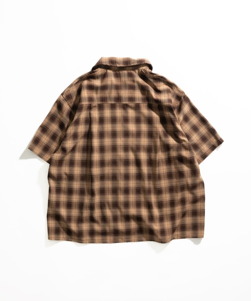 新品 神配色 At last&co オンブレ ウールシャツ チェック 新品 神配色 At last&co オンブレ ウールシャツ チェック
