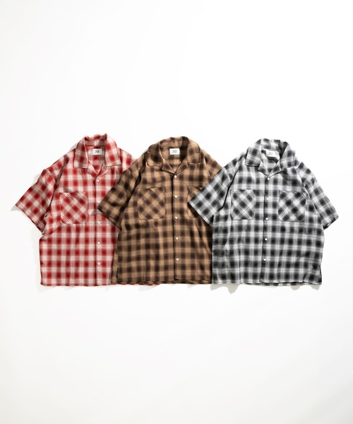 LASUD｜カットオフチェックオーバーシャツ | Rakuten Fashion