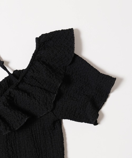 PHILLY(フィリー)の「【PHILLY】フリルイレヘムデザイントップス(Tシャツ/カットソー・レディース・アイボリー/ブラック・FREE)」の18枚目の写真